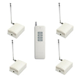 1KM Relay output Remote Control System 1 RF Transmitter & 4 Receivers