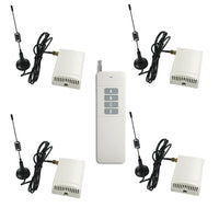 4 Channel RF Transmitter and 4 Single Channel Receiver Wireless RC System