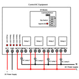 433Mhz RF Transmitter and Receiver Long Distance with DC 10~24V Input & 4CH 5A Relay Output (Model 0020013)