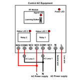 500M AC Power One Remote Control to Three Receivers Radio Remote Control System With 6 Dry Contacts Relays Outputs (Model 0020537)