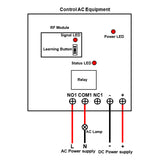 500M AC Voltage Triggered DC Remote Control System with Relay Output (Model 0023014)