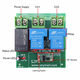 500M Remote Control 6 Receivers Radio System With 2 Channels 30A AC High Load Output (Model 0020757)