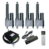 Four 50MM-600MM High Torque Linear Actuators C Synchronous Control Set