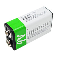 6F22 Type 9V 650mAh USB Rechargeable Lithium Battery (Model 0010201)