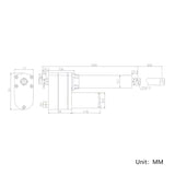 1100 lbs 5000N High Torque Linear Actuator 32 Inches 800MM Stroke Length (Model 0041547)