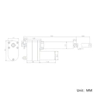 1800 lbs 8000N High Torque Linear Actuator 20 Inches 500MM Stroke Length (Model 0041545)