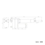 1800 lbs 8000N High Torque Linear Actuator 20 Inches 500MM Stroke Length (Model 0041545)