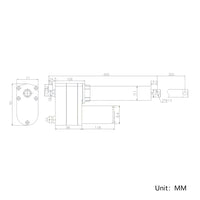 1800 lbs 8000N High Torque Linear Actuator 14 Inches 350MM Stroke Length (Model 0041554)