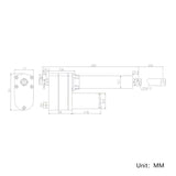 1800 lbs 8000N High Torque Linear Actuator 14 Inches 350MM Stroke Length (Model 0041554)