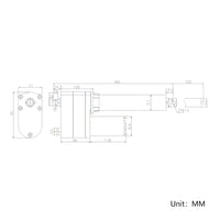 Potentiometer Linear Actuator with Position Feedback High Power 6" 150MM