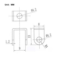 Electric Linear Actuator Fixed Mounting Bracket F (model 0043009)