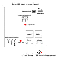 DC 12V 24V 30A RF Wireless Remote Switch For Heavy Duty Linear