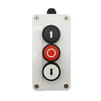 UP, STOP And DOWN Three Buttons Waterproof Manual Controller With Normally Open Contact (Model 0040024)