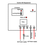 AC 110V/120V/220V Dry Contact Output Wireless Switch Kit Activated By DC Voltage (Model 0023013)