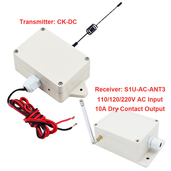 AC 110V/120V/220V Input Wireless Switch Kit Activated By DC Voltage