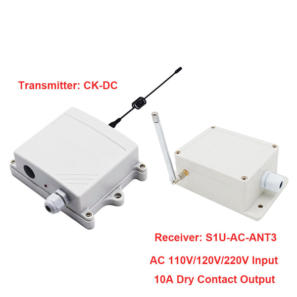 AC 110V/120V/220V Input Wireless Switch Kit Activated By DC Voltage
