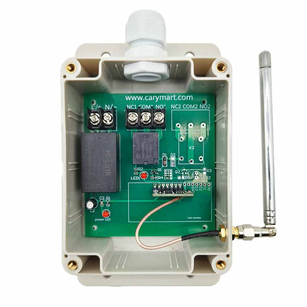 1 CH AC Power Input RF Wireless Remote Switch With Dry Contact Output ...