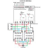 AC 220V 380V Two Channels Wireless Remote Control Switch Kit (Model 0020072)