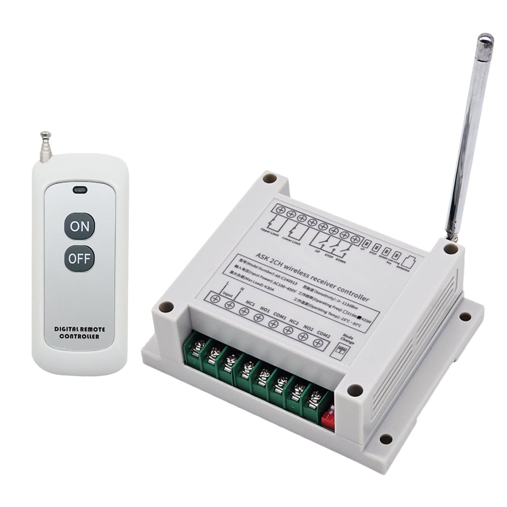 AC 220V 380V Two Channels Wireless Remote Control Switch Kit – Wireless ...