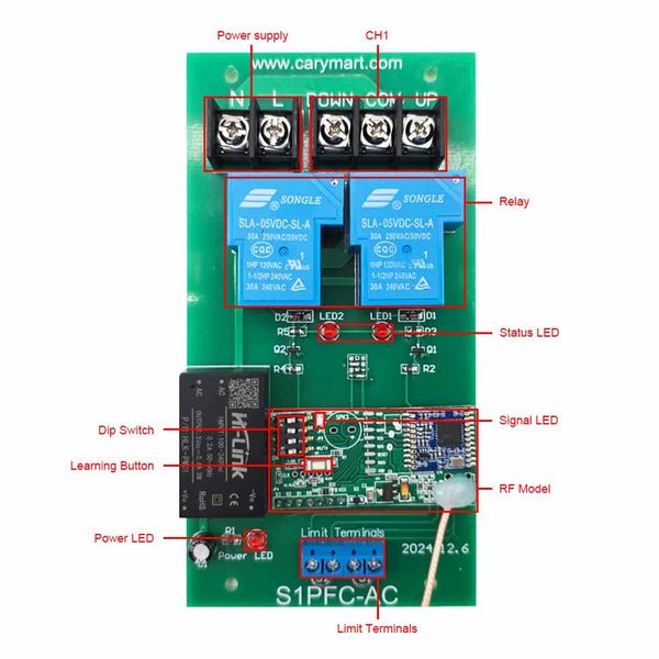 AC Motor Reversing Switch 5KM Long Range Remote Control – Wireless ...