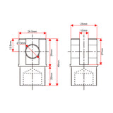 Front Mounting Connector Customization for Linear Actuator F (Model 0044111)