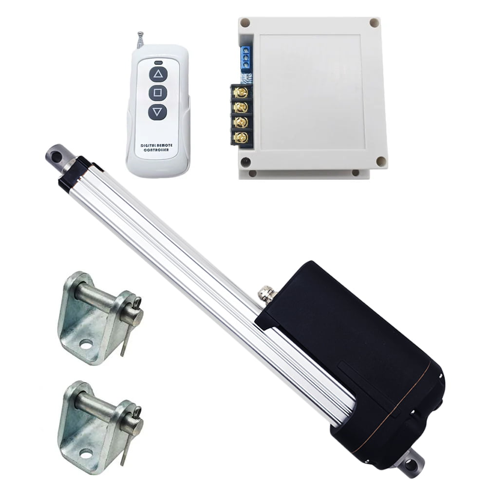 DC Remote Control Linear Actuator Kit Heavy Load 2700lbs 12000N Thrust ...