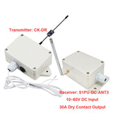 30A Relay Output Radio Transmitter Receiver Kit Activated by Dry Contact