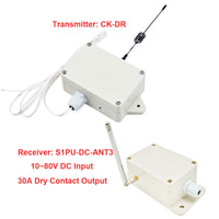 30A Relay Output Radio Transmitter Receiver Kit Activated by Dry Contact