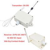 30A Relay Output Radio Transmitter Receiver Kit Activated by Dry Contact