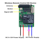 DC 5-12V Mini Wireless Remote Control System with 5A Relay Output (Model 0020647)