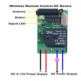 DC 5-12V Mini Wireless Remote Control System with 5A Relay Output (Model 0020647)