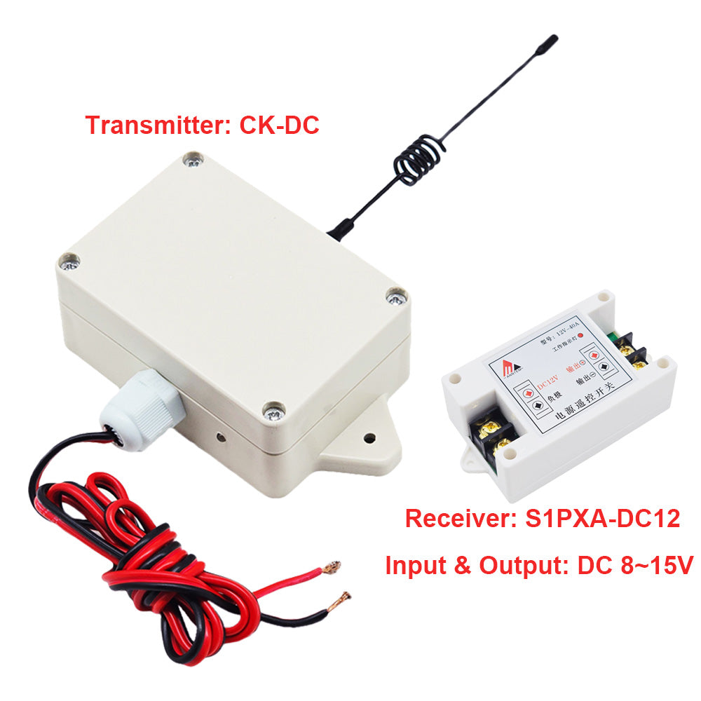 DC 8~15V/15~26V Input & Output Wireless Switch Controlled By DC Power ...