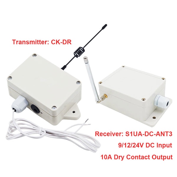 DC Wireless Remote Control Kit with Dry Contact Controlled Relay Output