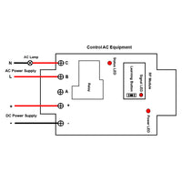 Dry Contact Switch AC 110/120/220V Input Triggered by Dry Contact Signal (Model 0023011)