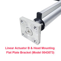Head Fixed Mounting Square Plate Bracket for Electric Linear Actuator B