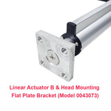 Head Fixed Mounting Square Plate Bracket for Electric Linear Actuator B