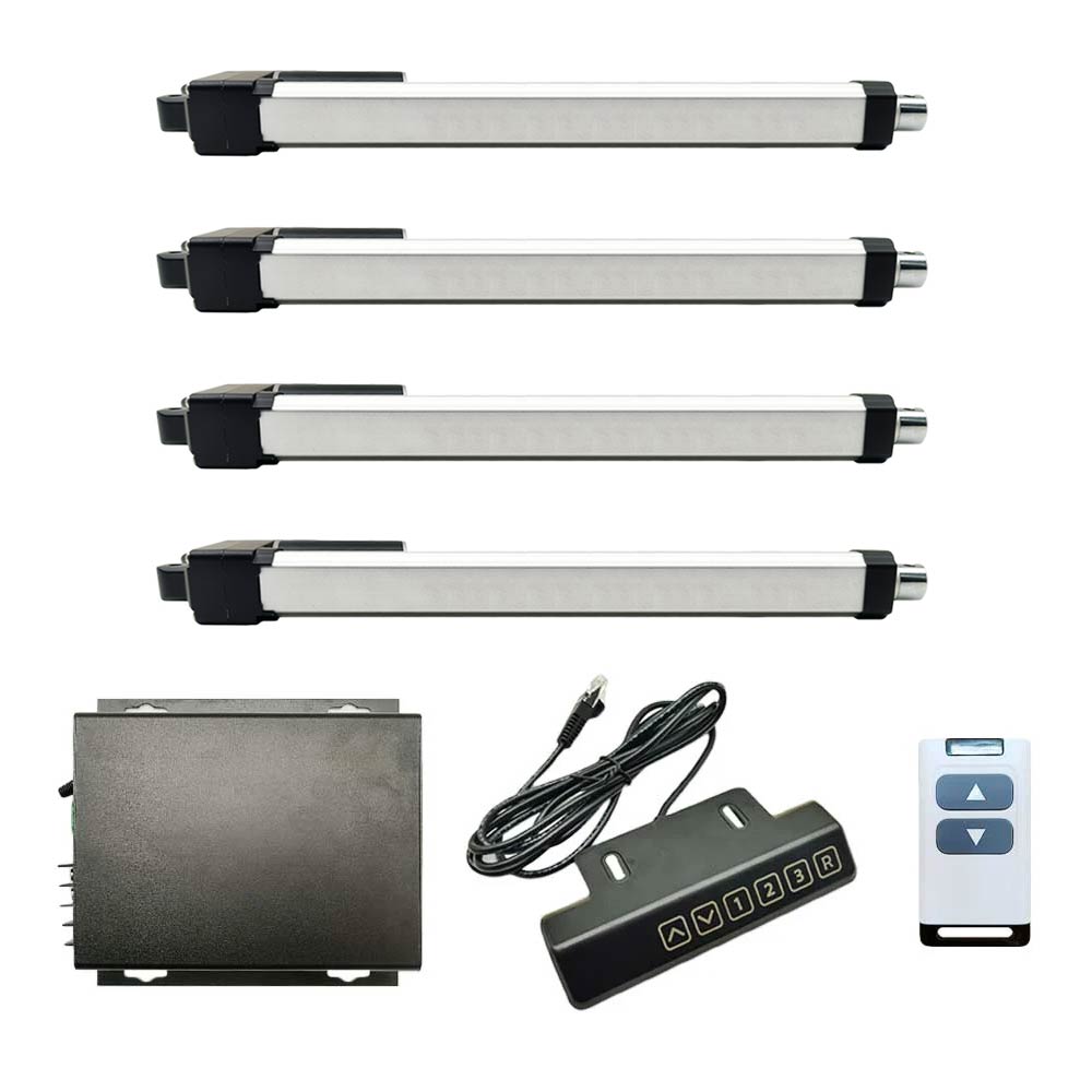 Four Quiet & Water Resistant Linear Actuators J Synchronous Control Set ...