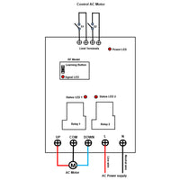 30A Wireless Receiver Control AC Motor in Forward and Reverse Rotation