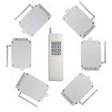 One-Control-Six AC 30A High Load RF Wireless Relay Switch With 1 12 Channel Transmitter And 6 Receivers (Model 0020749)