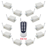 One-Control-Twelve RF Wireless Relay Switch with Relay Output