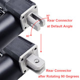 Option of 90° Rotation for Front and Rear Mounting Connector of Linear Actuator B (Model 0044113)