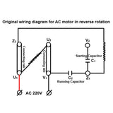 Single-Phase Asynchronous Dual-Value Capacitor AC Motor Remote Control Kit (Model 0020805)