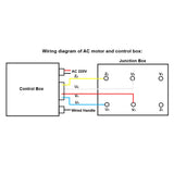Single-Phase Asynchronous Dual-Value Capacitor AC Motor Remote Control Kit
