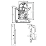 Fixed Mounting Flat Base for Electric Linear Actuator A (Model 0043070)