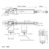 Industrial Electric Linear Actuator B Manual Operating Device (Model 0044131)