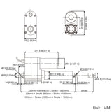 1500MM Stroke High Torque Linear Actuator with Remote Control (Model 0043081-3)
