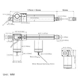 Industrial Electric Linear Actuator B Manual Operating Device (Model 0044131)