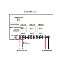 three way wifi intelligent wireless control switch