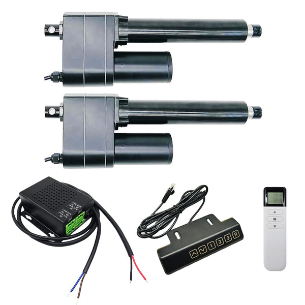 Two 50MM-600MM High Torque Linear Actuators C Synchronous Control Set