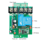 30A High Power Two Remote Control Four RF Receivers Dry Contact Relay Wireless RC Switch (Model 0020301)